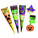 C&ocirc;ne et masque Halloween &agrave; d&eacute;couper