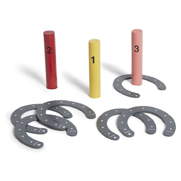 Lancer fer à cheval en bois 9 pièces