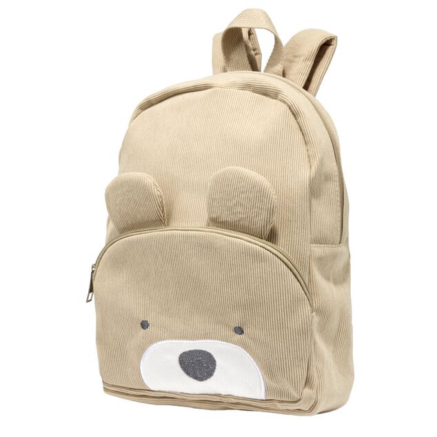 Sac &agrave; dos enfant ourson marron 24x10xH30cm