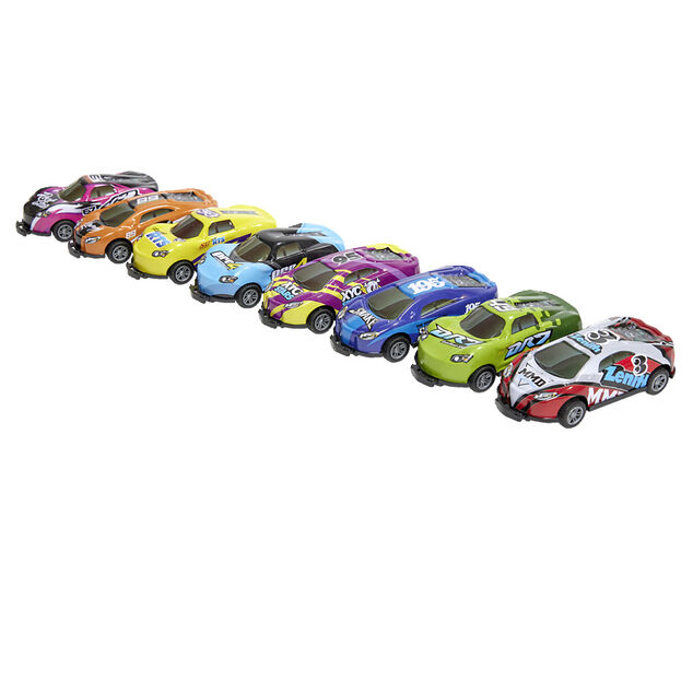 Voiture de course &agrave; friction en m&eacute;tal L9cm - 8 mod&egrave;les