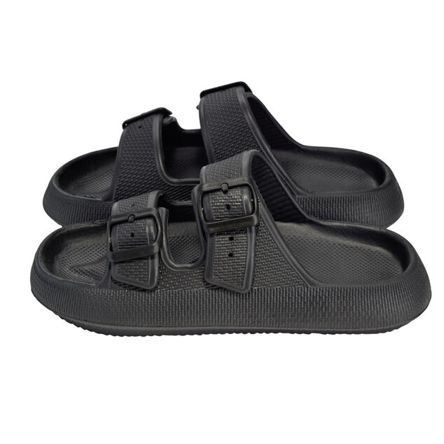 Sandales unisex 2 brides plastique noir 36/37