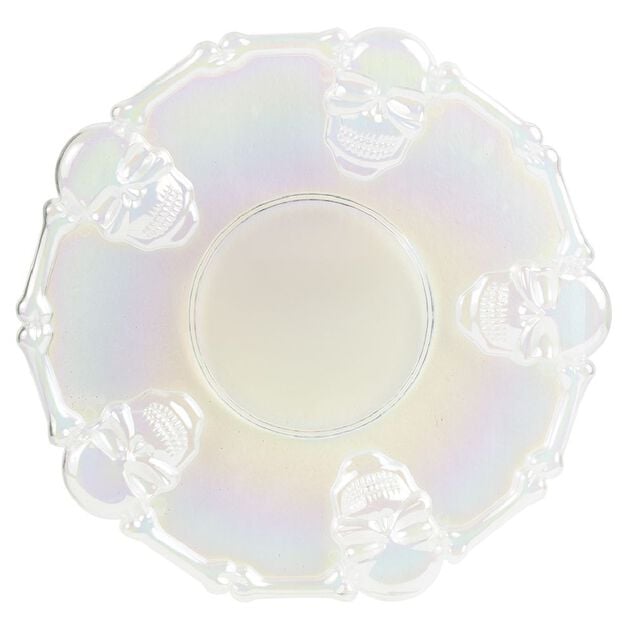Assiette Halloween transparente cr&acirc;ne