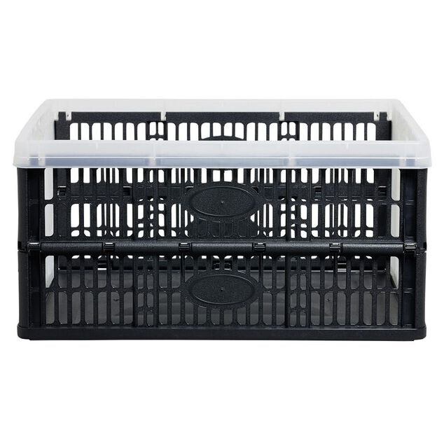 Casier pliant 32L noir et blanc