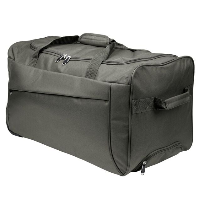 Sac de voyage trolley 60L avec 2 roues 60x31xH33cm (2 mod&egrave;les vert kaki ou noir)