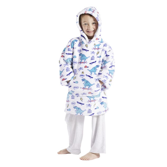 Pull plaid enfant motif renne ou dinosaure Taille unique - 2 mod&egrave;les