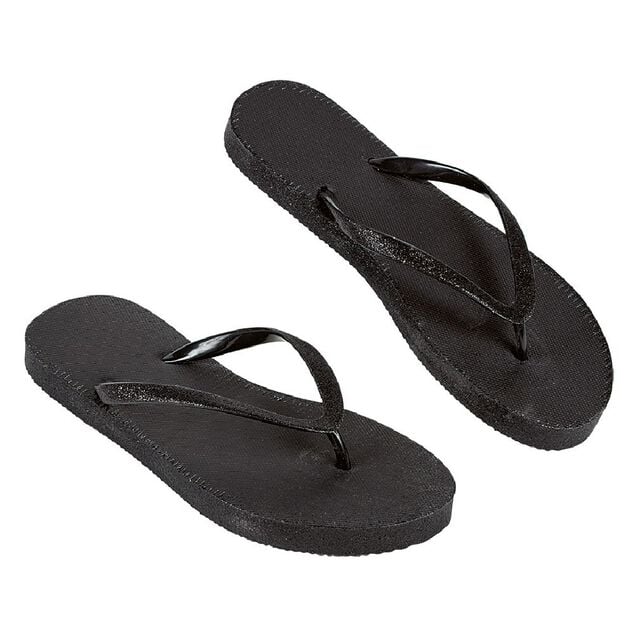 Tong pour femme noir paillet&eacute; taille 40/41