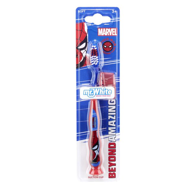 Brosse à dents enfant Spiderman Mr White à ventouse