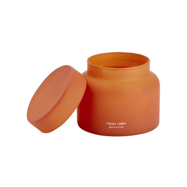 Bougie parfum&eacute;e dans verre mat avec bouchon &Oslash;9xH7cm (3 mod&egrave;les)