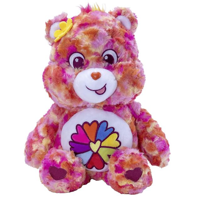 Peluche Bisounours assis multicolores 28x26xH35cm (6 mod&egrave;les)