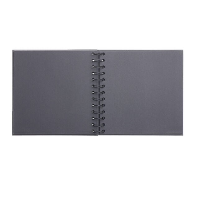 Album photo spirale 17,5x17,5xH2,5cm - 2 modèles noir ou rose