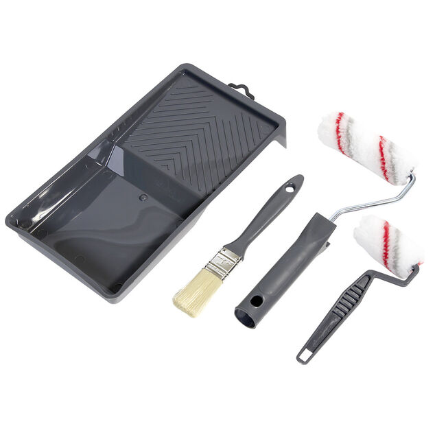 Kit peinture 2 rouleaux/2 supports/1 pinceau/1 bac