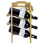 Range bouteille vertical 6 emplacements bambou 40x20xH17,8cm