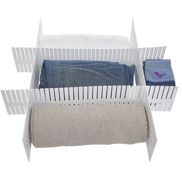 Séparateur de tiroir plastique blanc modulable