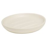 Porte-savon rond c&eacute;ramique beige &Oslash;10xH2cm