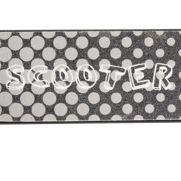 Trottinette enfant m&eacute;tal inscription Scooter pliable L34xH68-75,5cm