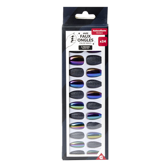 Faux ongles x24 adhésifs