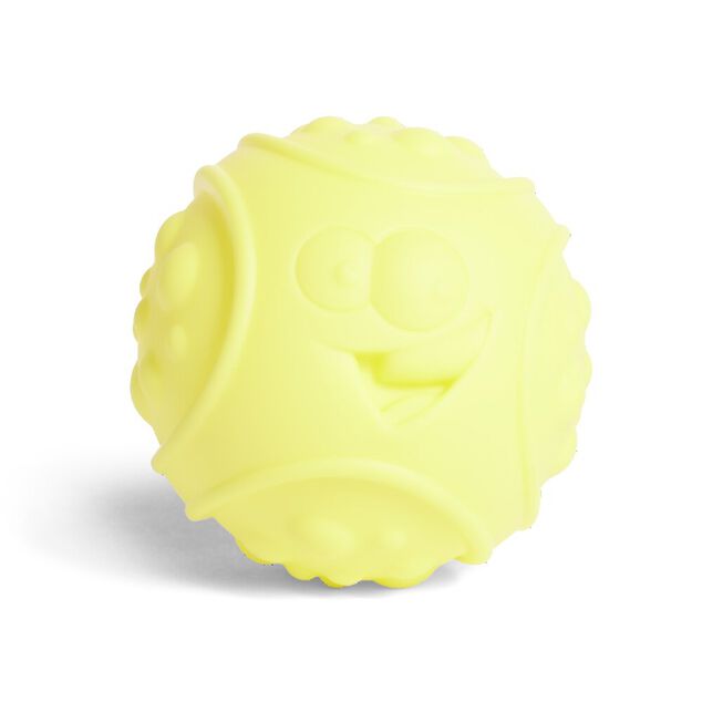 Lot de 6 balles &eacute;veil textur&eacute;es th&egrave;me &eacute;moji multicolore