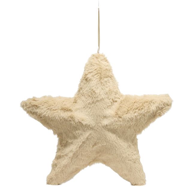 &Eacute;toile de No&euml;l effet fourrure &agrave; suspendre (3 mod&egrave;les)