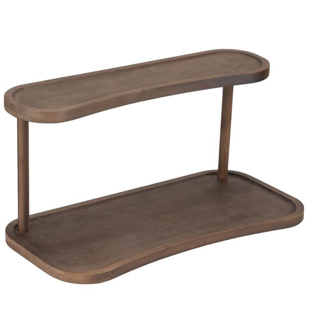 &Eacute;tag&egrave;re de cuisine en bambou 40x20xH20cm
