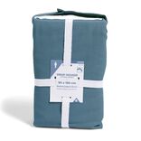 Drap housse 90x190cm 100% coton bleu marine