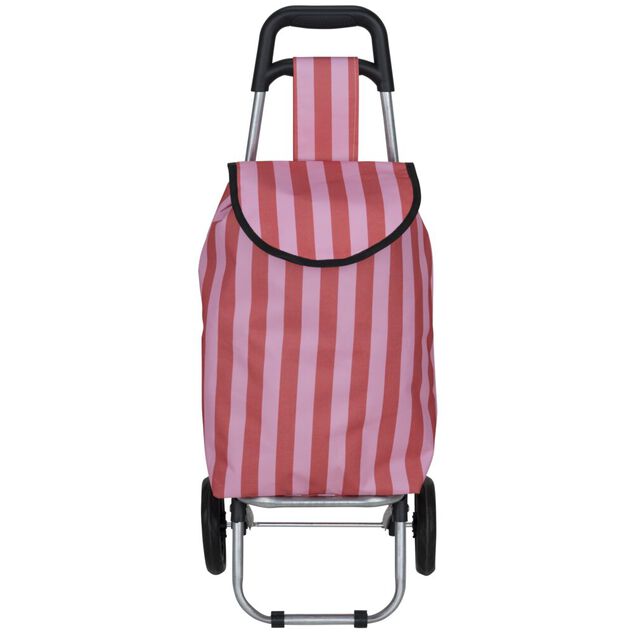 Chariot de course 25L rayures bayad&egrave;res trolley avec 2 roulettes (2 mod&egrave;les)