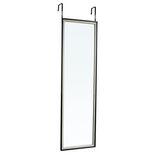 Miroir de porte bois contour noir H119cm