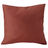 Housse de coussin polyester 40x40cm terracotta