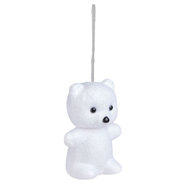 Ourson &agrave; poser blanc