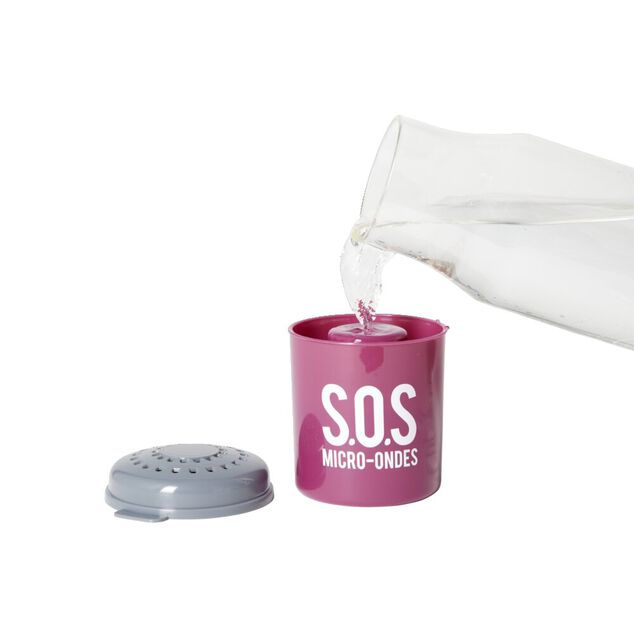 Nettoyeur pour micro-ondes 120ml plastique 8x7xH9cm