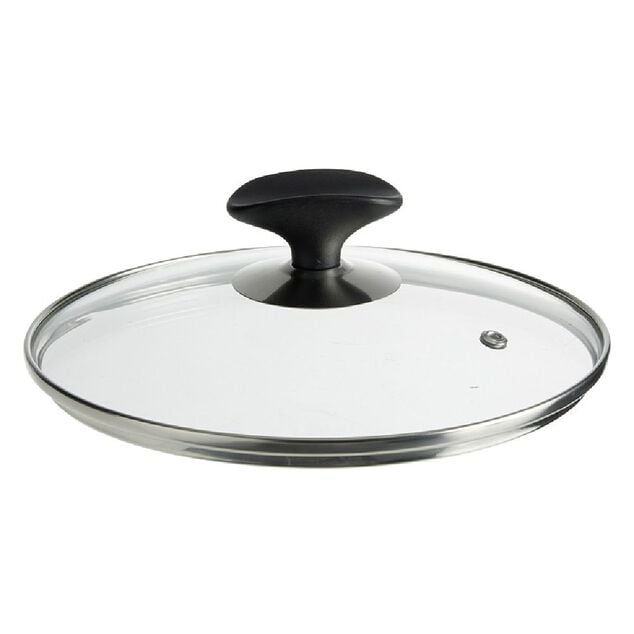 Couvercle verre trempé anti éclaboussures poignée repose ustensile Ø20