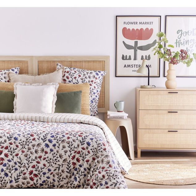 Parure de lit 140x200cm 1 personne micro lav&eacute;e motif imprim&eacute; 3 pi&egrave;ces (3 mod&egrave;les)