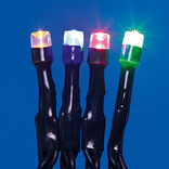 Guirlande électrique Solaire 50 Led Multicolore clignotant 4,9 m