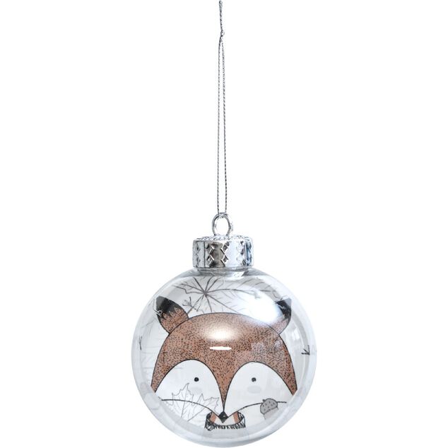 Boule de No&euml;l dessin animal