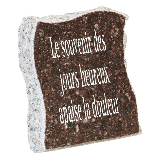 Plaque fun&eacute;raire Nous ne vous oublierons jamais