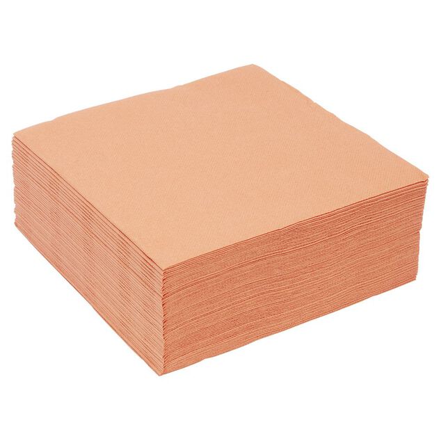 Serviette jetable 33x33cm Terracotta x40