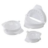 Moule &agrave; chaussons et raviolis x3