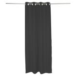 Rideau occultant effet tram&eacute; noir 140x240cm