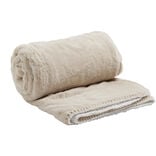 Plaid sherpa pilou pilou gris L130x160cm