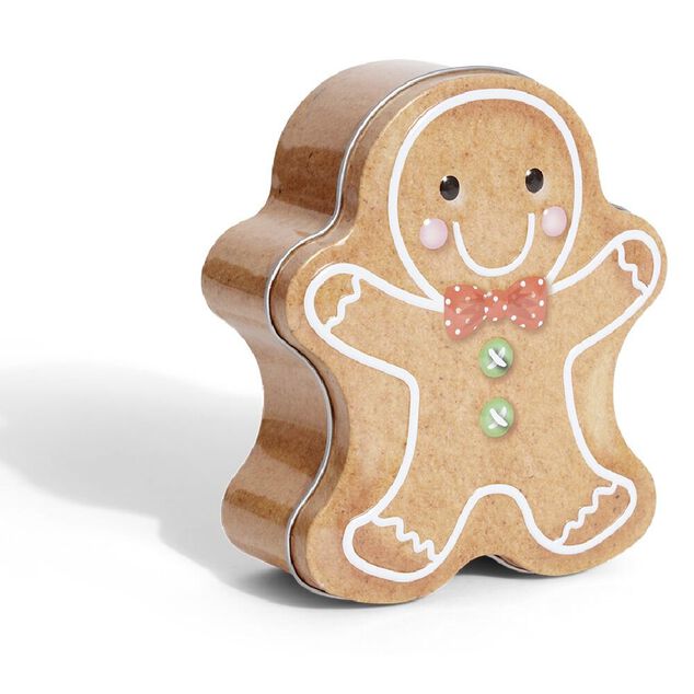 Boîte métal bonhomme pain d'épices