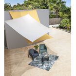 Voile d'ombrage rectangulaire Gala gris 400x300 cm