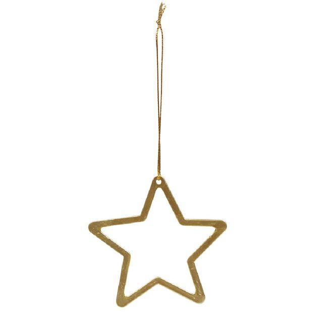 D&eacute;coration en m&eacute;tal dor&eacute; &agrave; suspendre