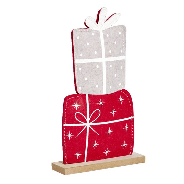 Cadeaux d&eacute;coratifs en feutrine &agrave; poser H29,5cm
