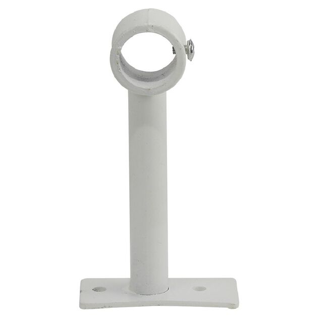 Support extensible m&eacute;tal blanc pour tringle &agrave; rideau &Oslash;2xL8/16,5cm