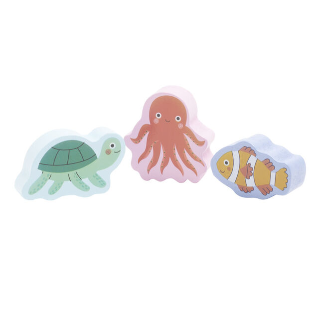 Jouet en bois coloré 3 pièces (4 modèles)