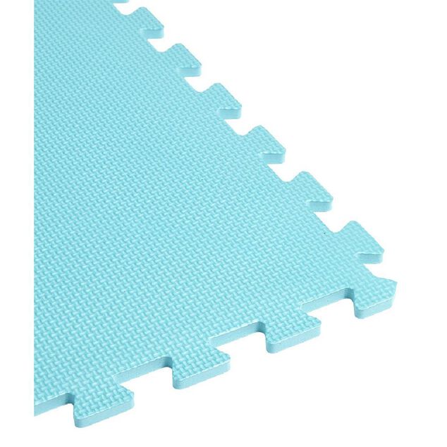 Dalle de protection piscine et spa mousse bleu turquoise 50x50cm x9