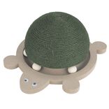 Griffoir chat forme tortue en sisal avec jeu de balles 29x24xH14cm