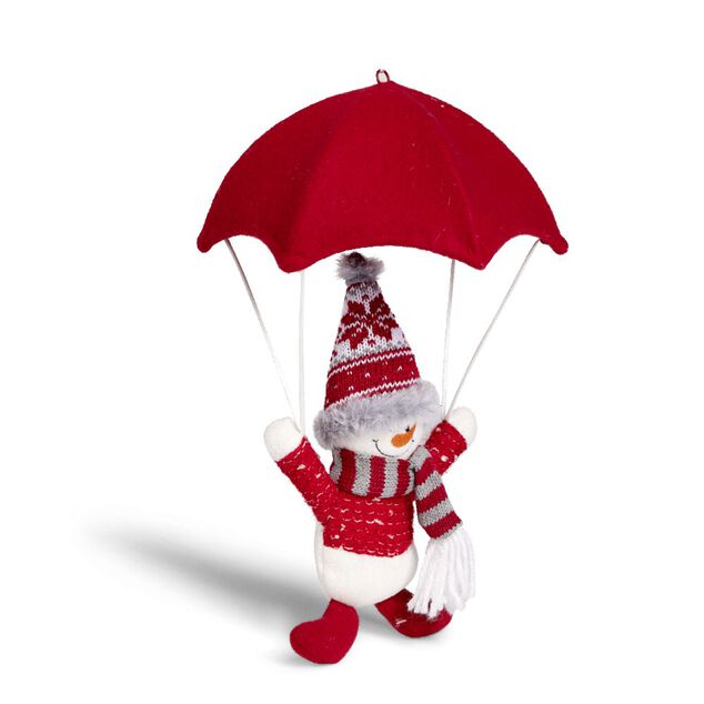 Bonhomme de neige avec parachute H32cm - 2 mod&egrave;les