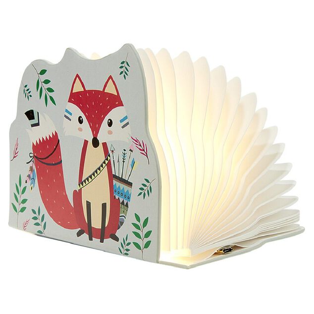 Lampe veilleuse forme livre d&eacute;pliant