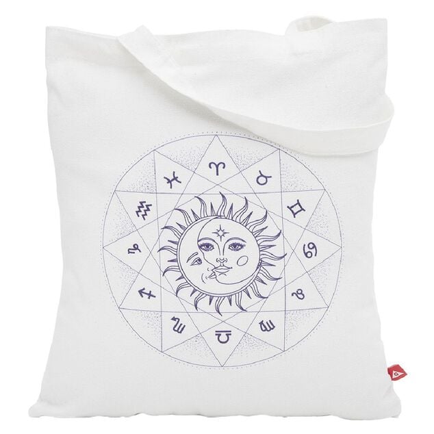 Coffret mug 330ml et tote bag signe du zodiaque blanc et violet