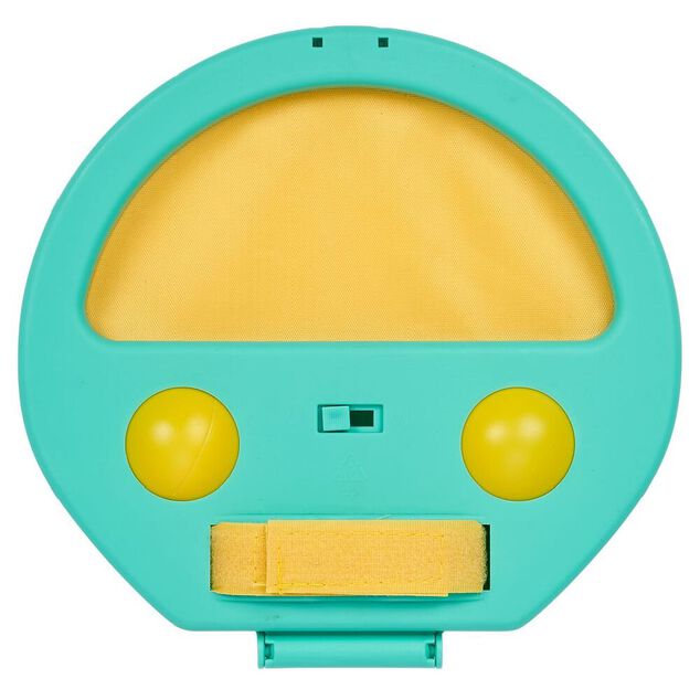 Jeu lance et attrape balle plastique vert &Oslash;19,5cm